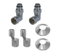 Комплект подключения для полотенцесушителя PN93412 3/4*1/2 ГШ со сгоном хром Point